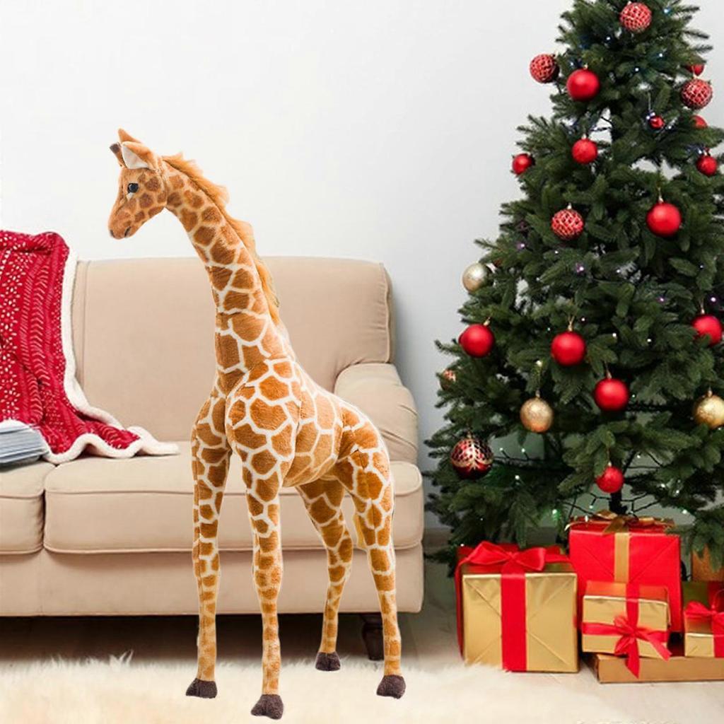 Pelúcia de Girafa Desenho Animado Girafa de Pelúcia para Crianças Adolescentes Adultos