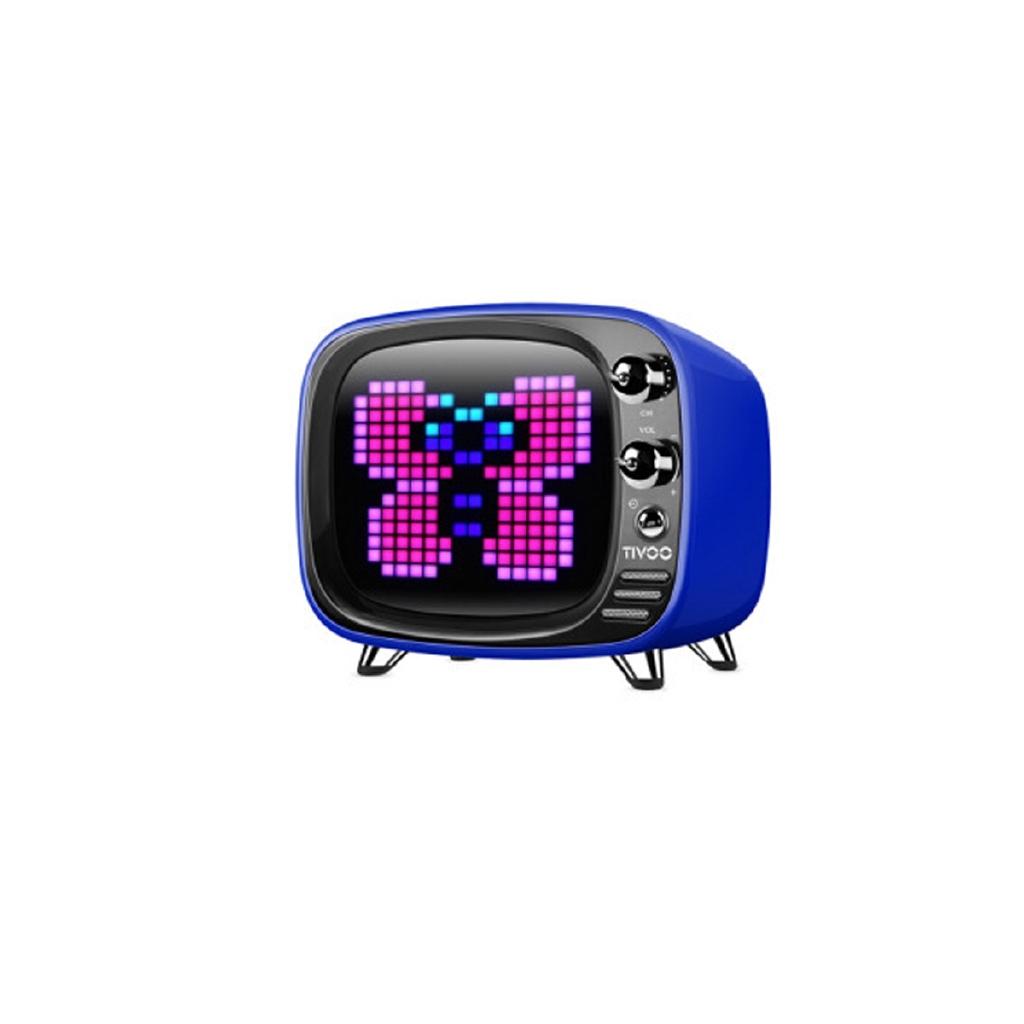 6W Wireless bluetooth Retro TV Speaker Smart Portable Speaker Mini Stereo Alarm Clock Subwoofer Music Player LCD TF Card