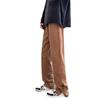 Jeans men's spring new high street ins trendy brand loose casual fashion zipper split button straight trousers