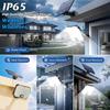 Outdoor LED Solar Light 3 Modes Motion Sensor Flood Lamp IP65 Waterproof Security Lights with Remote for Garage Wall Light