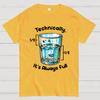 Technically The Glass Is Full Science Cotton Summer Casual Cool Loose T-Shirt