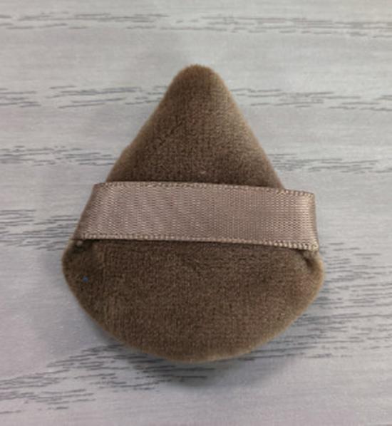 Dual-Use Velvet Flocking Triangle Puff for Wet & Dry Powder Setting