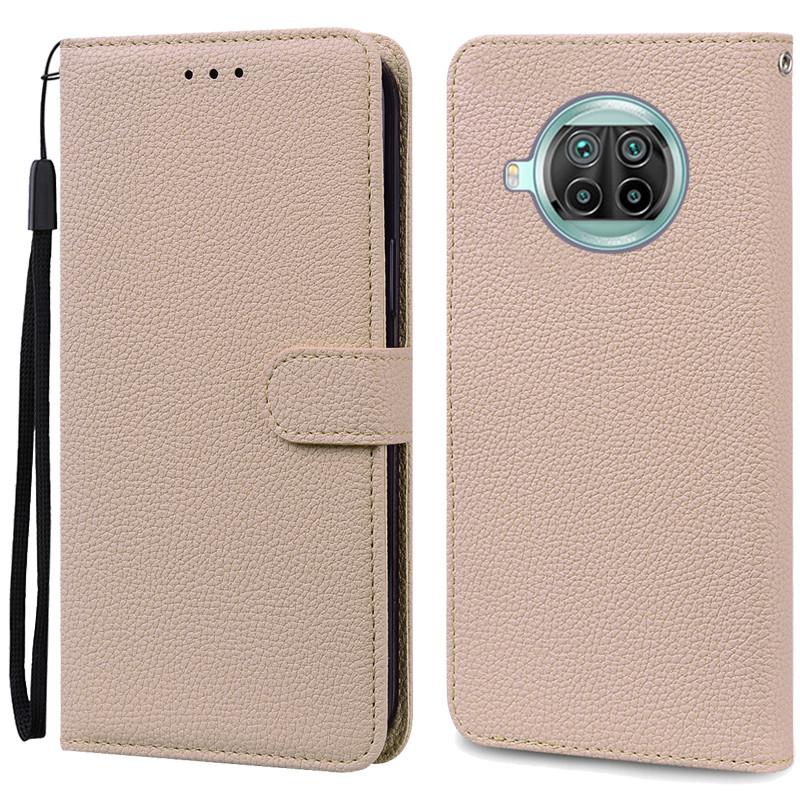 

Для Xiaomi Mi 10T Lite Чохол Шкіряний Чохол-гаманець Для Coque Xiaomi Mi 10T Pro Чохол Mi 10T Lite Mi10T Pro Чохол для телефону Coque Fundas Mi 10T (Mi 10T Pro) бежевий