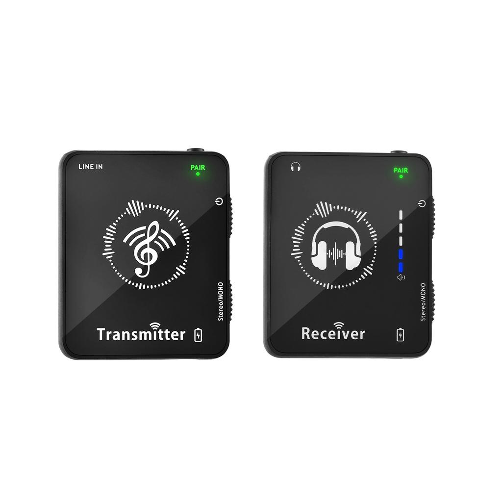 2.4GHz Wireless Earphone Monitor Transmission System Rechargeable Transmitter and Receiver