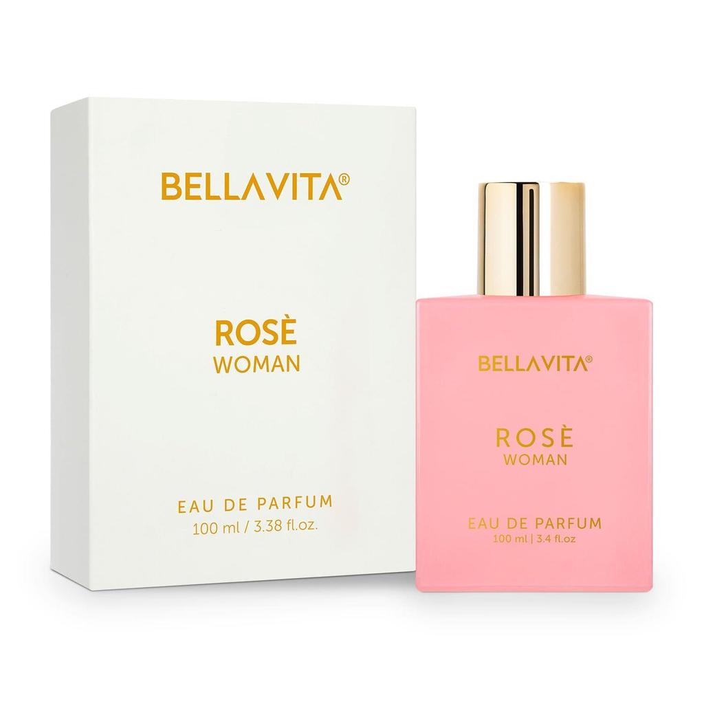 Bella Vita Luxury Rose Woman Eau De Parfum Perfume for Women with Black Currant, Vanilla, Jasmine|