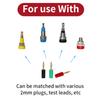 20 Pcs/set 2mm Mixed Colors Banana Plug Jack Test Probes Connector For Amplifier