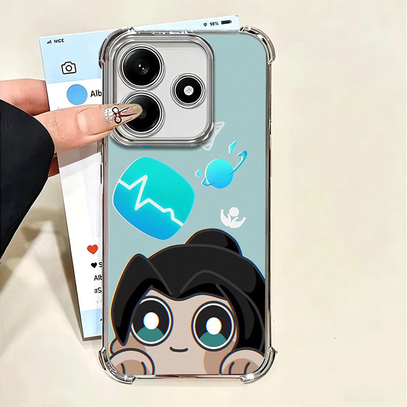 V-Valorant Cute Catoon Plating Phone Case For Xiaomi Poco X5 X6 X7 X8 Pro Max F8 Ultra F7 M8 M7 M5S Redmi 15C 15 14C 13C 13 X3 1