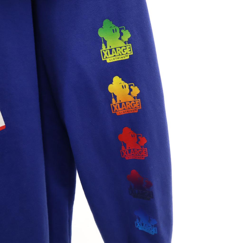 XLARGE Back print Keith Long sleeve Sweatshirts L blue Keith Men's Used