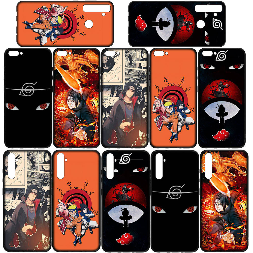 For iPhone 16 15 Xiaomi Redmi Note 14 13 12 11 Pro Max X 16e Samsung Galaxy S25 S24 S23 Moto OPPO Huawei Comics Naruto Itachi Uchiha Sasuke Phone Case