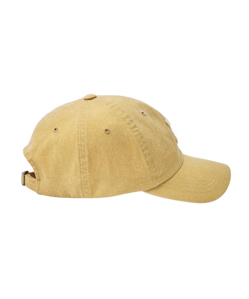 YALE Y Logo Pigmentgewaschen Baseballkappe_Gelb