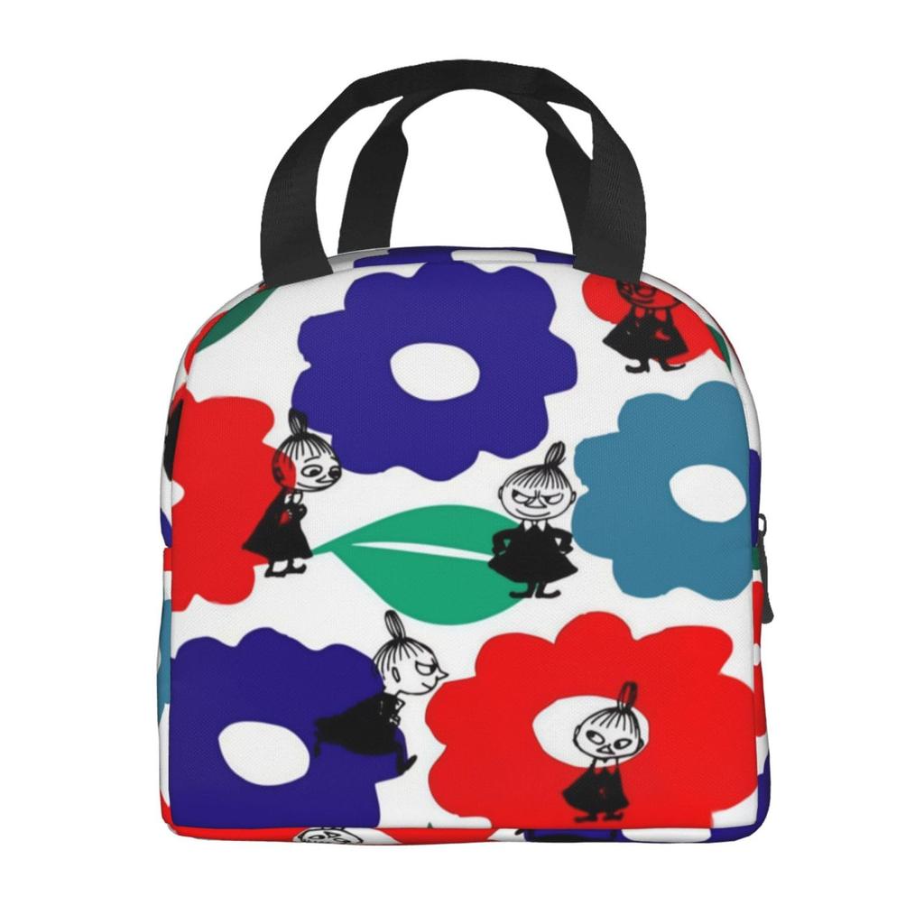 Moomin Little My Lunch Bag with Insulated Clasp Closure and Compact and Stylish Portable Insulated Lunch Soft Cooler Unisex Bag for Commuting and 13cm