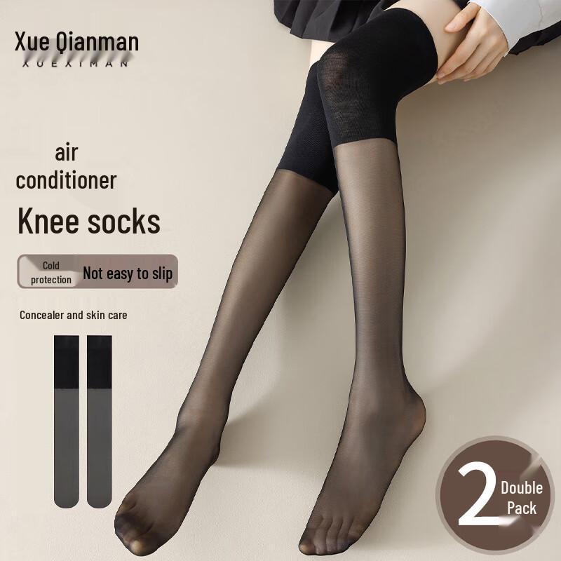 

Женские тонкие шелковые чулки выше колена One Size