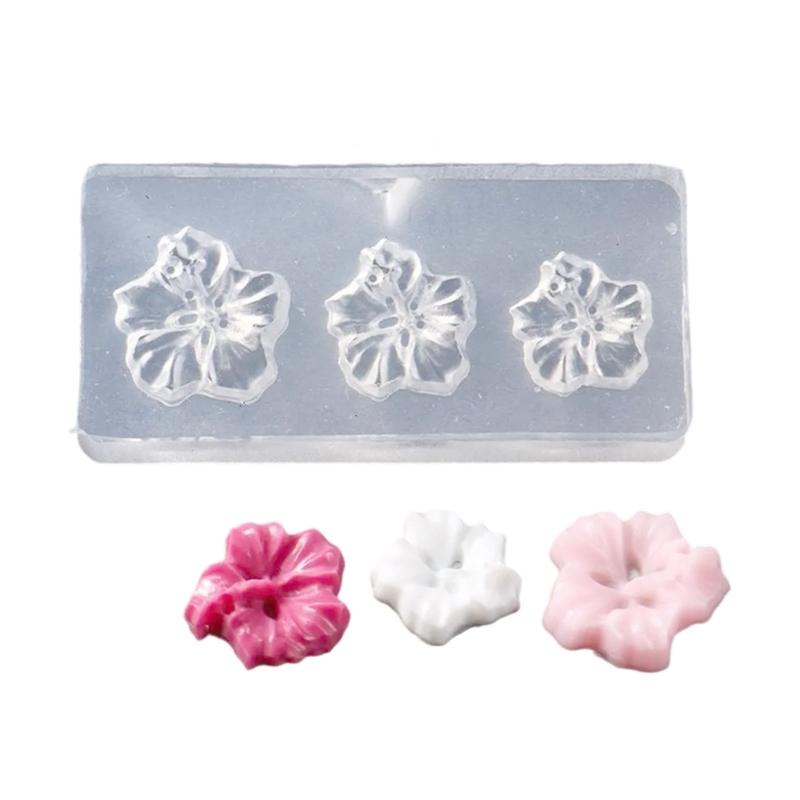Flower Molds Nail Art Silicone Molds Stencils Manicure Template Plumeria Flower Nail Art Decorations Nail Carving Mould