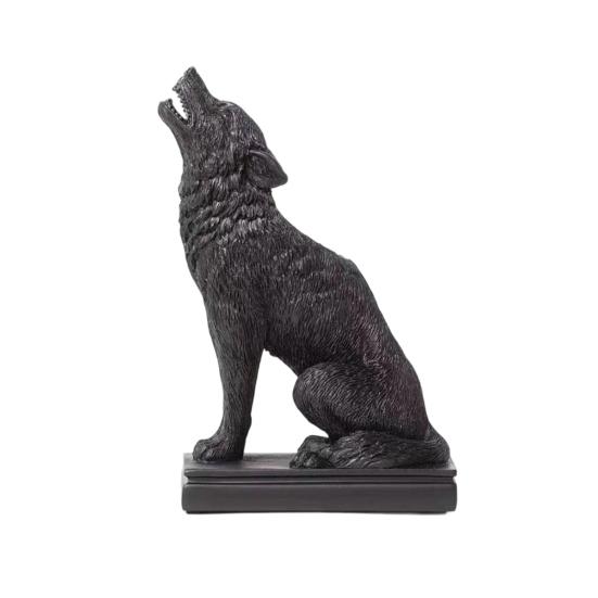 Gothic Style Night Elf Candlestick Ornament Bat Wolf Crow Owl Shape Resin Fireplace Candle Accent Hotel Room Decor
