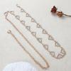 Tassel Heart Waist Chain Rhinestone Bikini Belly Chain Adjustable Body Jewelry  Dresses