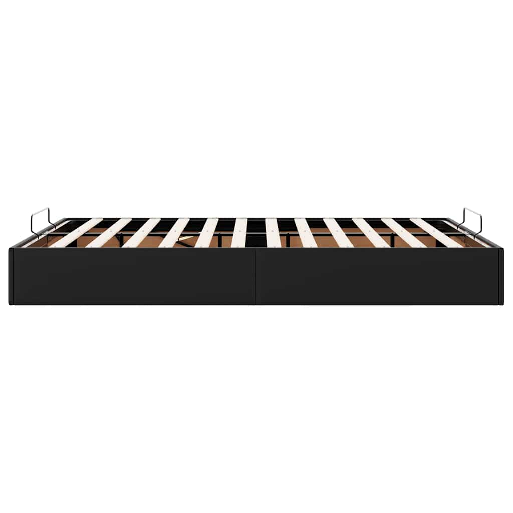 Ottoman Bed without Mattress Black 140 x 200 cm Artificial Leather