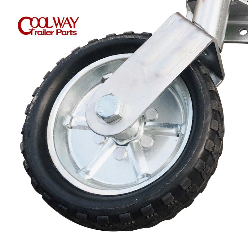 Replacement Spare Solid Rubber Wheel For 10 Inch Jockey Wheel Capacity 1000KG Trailer Jack Parts Accessories
