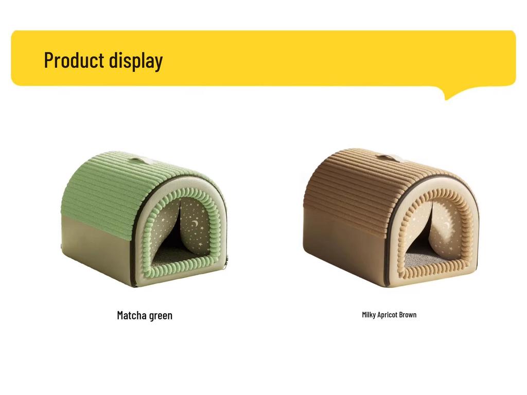 All-Season Warm Dog House: Enclosed, Detachable & Washable Nest for Small & Large Dogs