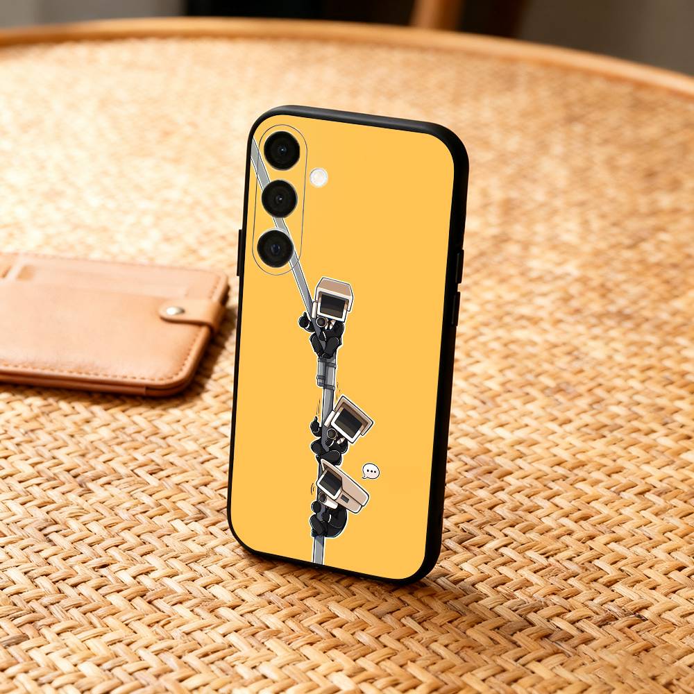 

S-Skibidi T-Toilet ANIME Phone Case For Samsung A73,72,71,53,52,51,22,91,80, Soft Black Cover Samsung a72
