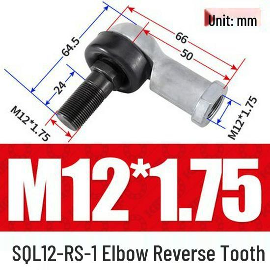 Bent Rod End Joint Bearing with Ball Joint SQ/SQZ5 - Sizes 6 to 22-RS