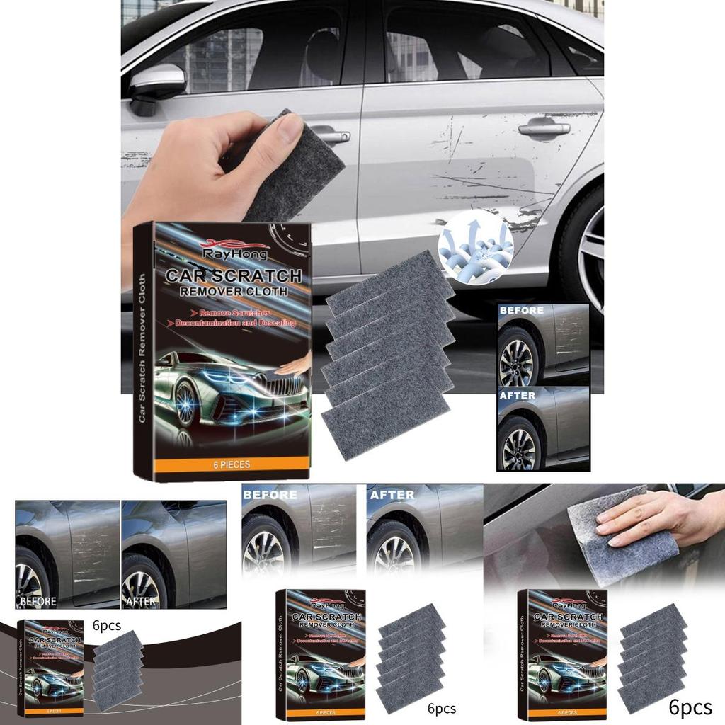 Rayhong Nano-Kratzer-Reparaturtuch für Autos Premium-Qualität Sechs-teiliges Set für Lackpflege und -wiederherstellung