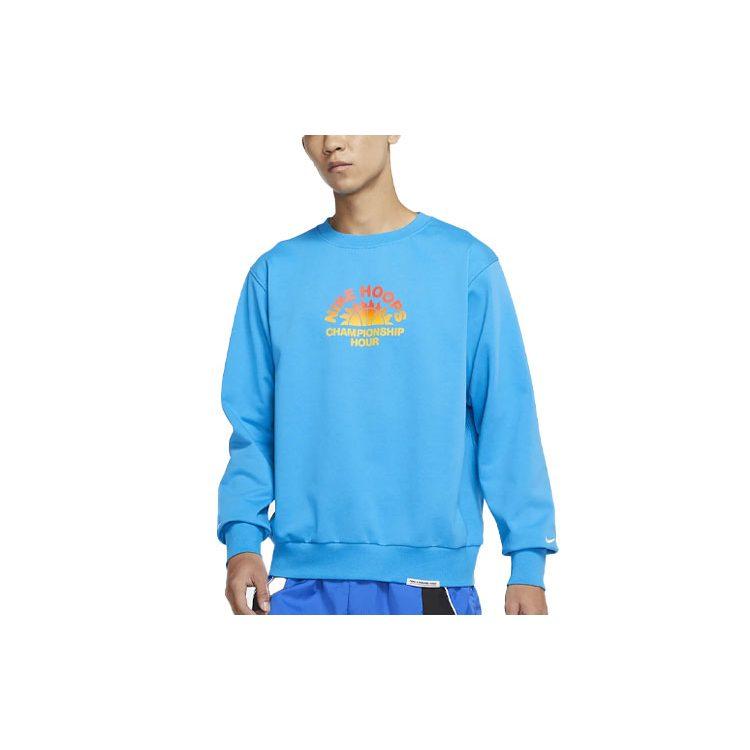 Nike Sweatshirts Men's Blue Crew Neck Moderate Regular DJ3025-446