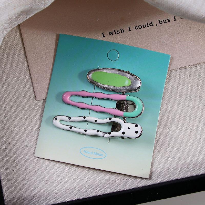 Dopamine Girl Colorful Makeup Duckbill Clips Set - Hairpins & Hair Accessories for Side Bangs