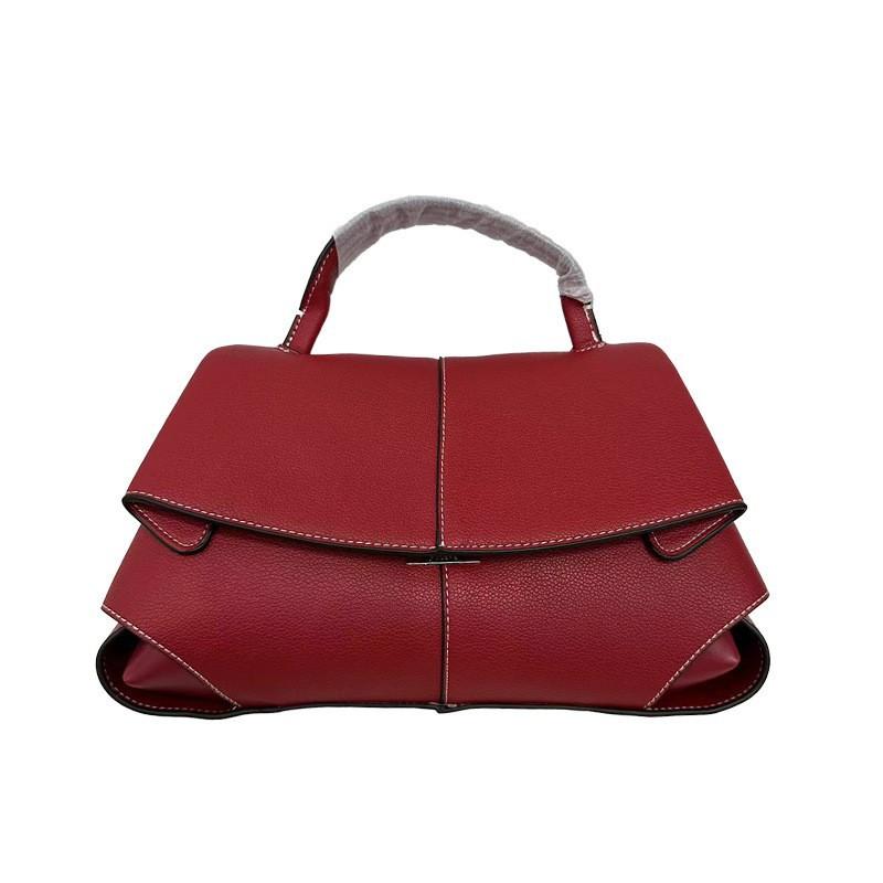 Retro Torba z Uśmiechem Francuska Bolingen Niszowa Skórzana Wysokiej Klasy Plisowana Torebka Cross-body