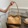 Stylish Pu Tote Bag For Women With Chic Design Soft Leather Shoulder Bag In Black Pink White Khaki