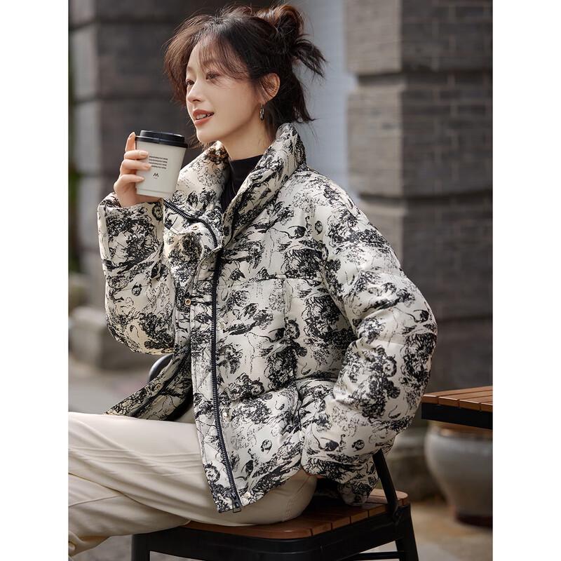 Mohan Yimei Women's Stand Collar Down Jacket