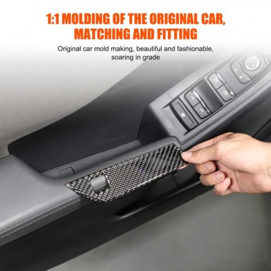 Soft Carbon fiber Interior Armrest Slot trim sticker for Subaru Crosstrek 2024+