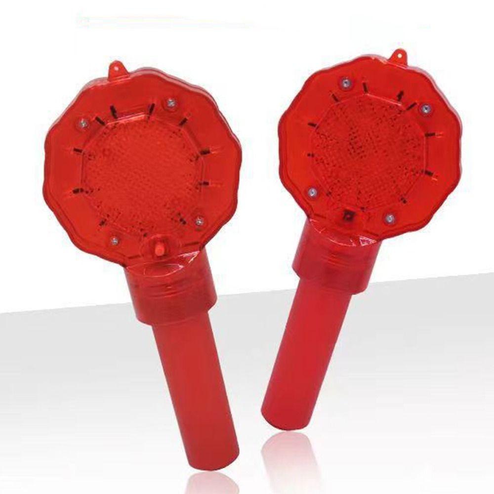 Handheld Plum Blossom Warning Light Red LED Strobe Light Emergency Flashing Light  Engineering