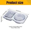 30PCS Double Compartment Condiment Containers Portable Compartment Refrigerator Freezer Organizers Snack Containers