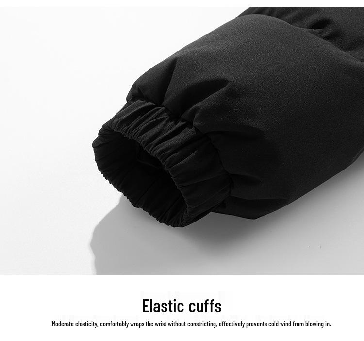 2025 Winter Trendy Stand Collar Color Block Windproof Cotton Jacket for Men and Women