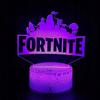 Fortnite Battle Royale Led 3D Night Light For Kids + Remote Control