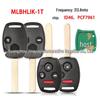 MLBHLIK-1T für 2/3/4-Tasten Honda Fernbedienungsschlüssel, 313,8 MHz, ID46 Chip.