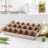 Brownie Pan with Removable Dividers Rectangle Food Grade Stainless Steel Chocolate Cake Muffin Baking Tray Sheet Cutter Bakeware