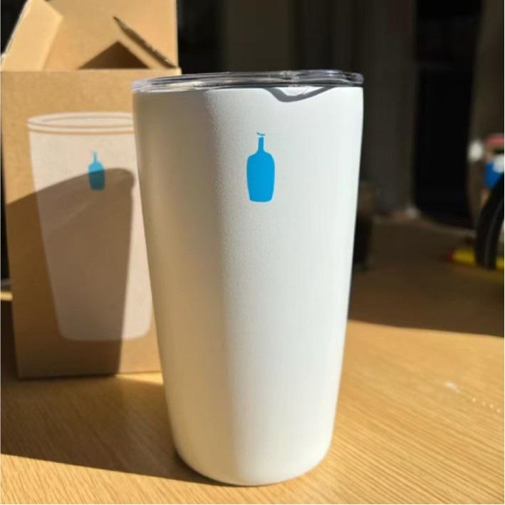 Стильная термокружка Blue Bottle Coffee для путешествий - Унисекс 354ml белый