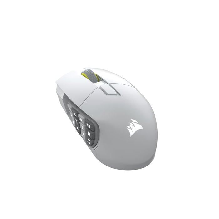 CORSAIR SCIMITAR ELITE WIRELESS SE MMO Souris De Jeu – 33 000 DPI, 16 Boutons Programmables, Adjustable Key Slider™, Elgato Virtual