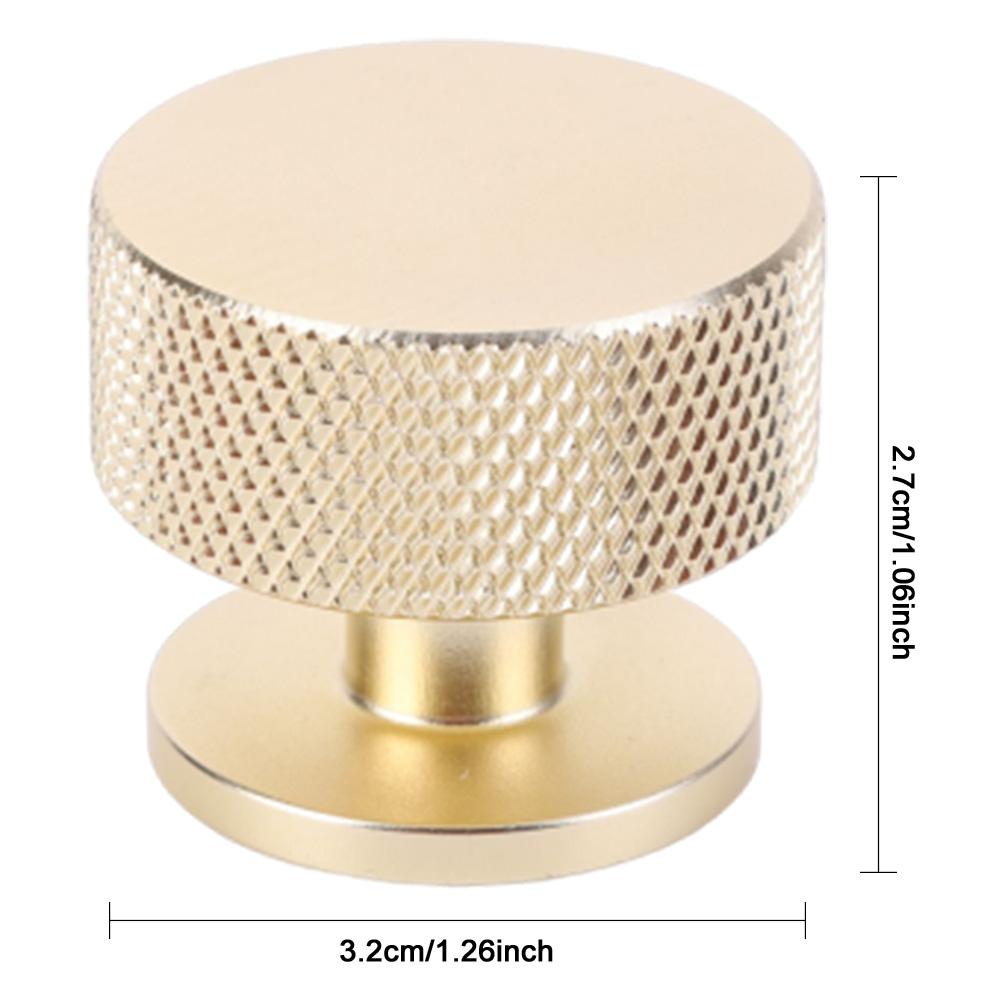 10 PCS Kitchen Cupboard Knobs Single Hole Multiple Furniture Knobs Knurled Drawer Pulls for Drawer Dresser Cupboard and Wardrobe