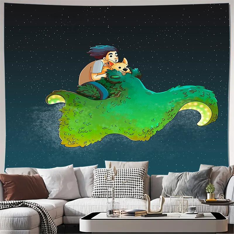 

Ocean Mermaid Tapestry Wall Hanging Fantasy Sea Creature Decor Beach Coastal Home Decor Gift Bedroom Living Room Aesthetic Room 74x94cm(29x37in)