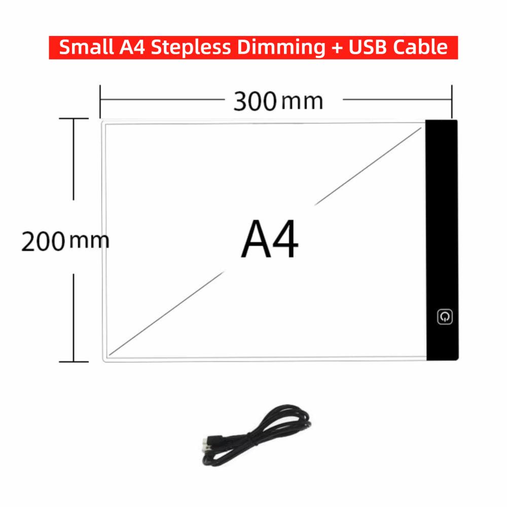 Three Level Dimmable Led Light Pad Brightness Adjustable Led Drawing Copy Board Painting