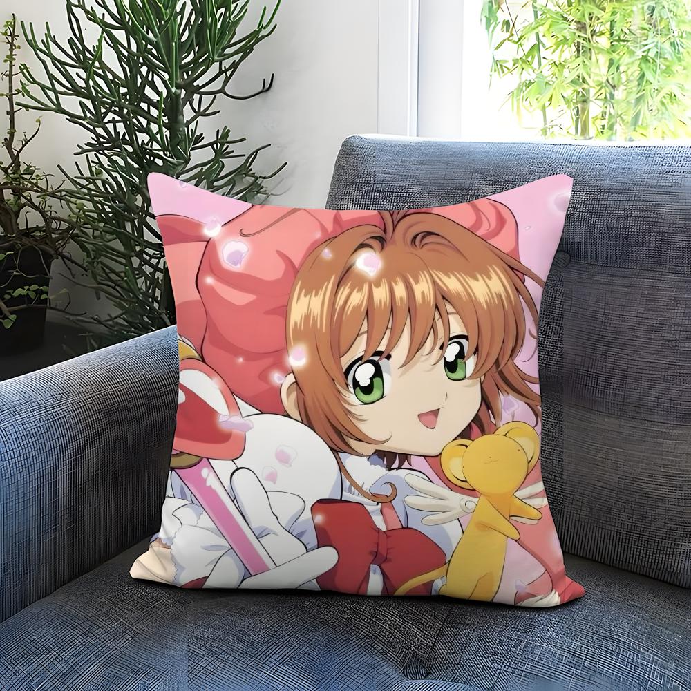 POPULAR C-CCardcaptor SSSakuraS Cushion Cover Comfortable Reversible Pillow Cover Ideal for Car Sofa Bedroom & Beyond