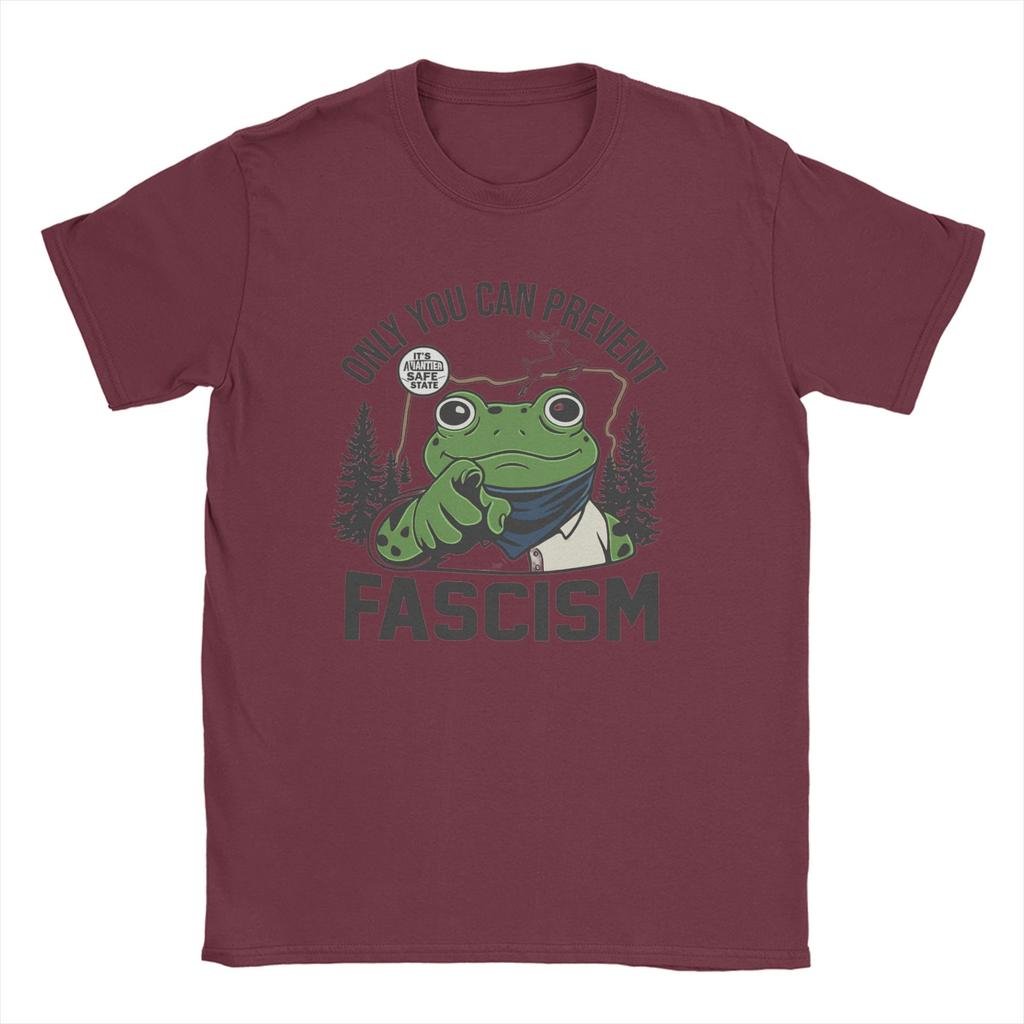 Casual T-Shirt Summer Portland Frog Resist Hip Hop T-Shirts Cotton Tee Shirt for Adult Y2K Basic Pattern Short Sleeve Clothing