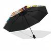Rugrats Cartoon Automatic Opening and Closing, 8 Rib Structure Portable Umbrella, Suitable for Men and Women In All Seasons  Perfect Gift Fo