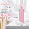 Foam Pump Bottle 3Pcs Travel Lash Shampoo Bottle, Empty Portable Refillable Mousse Foam Soap Dispenser for Hand Soap, Lash Cleanser, Shampoo, Face