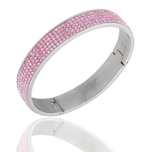 

Пять рядов браслета из нержавеющей стали 304 с цирконом 3а можно открыть