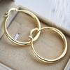 Minimalist Style Hoop Earrings with Silvery and Golden Color Perfect Ear Jewelry for Women Daily Casual Decor