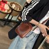 Retro Women's Waist Bag Small Square Bag, Single Shoulder Crossbody Bag, Korean Version New Popular Shoulder Bag, Ins Soft Leather Phone Bag