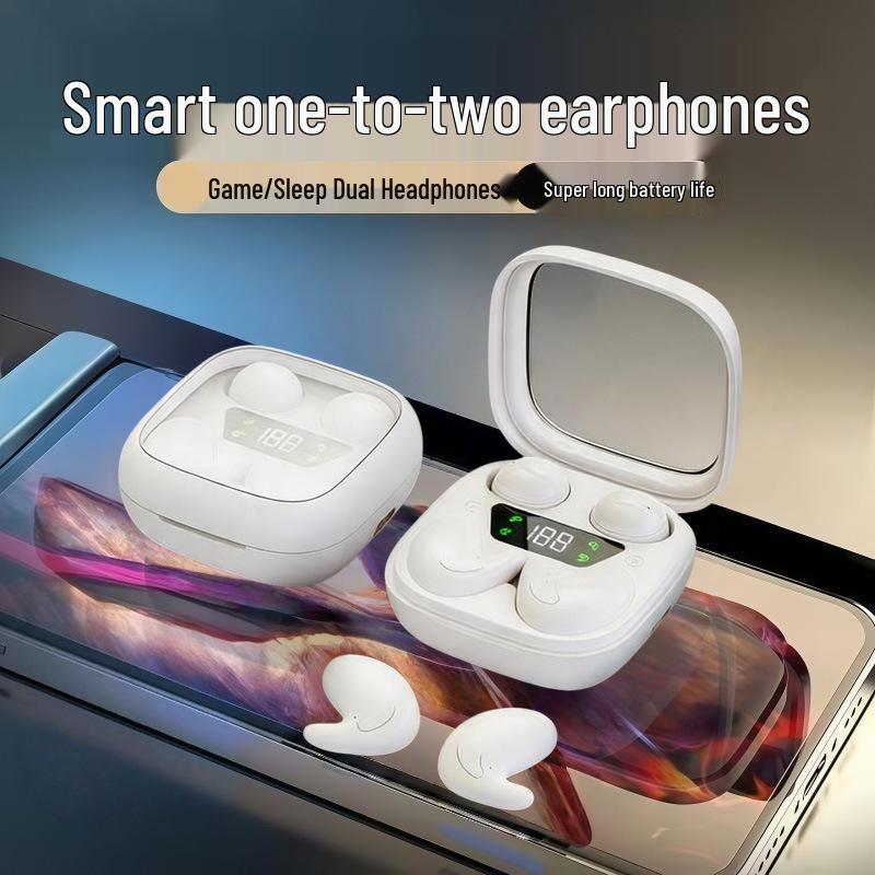 Sleep & Game Dual-Mode Mini Wireless Bluetooth Earbuds, Noise Cancelling, Long Battery Life (MD38)